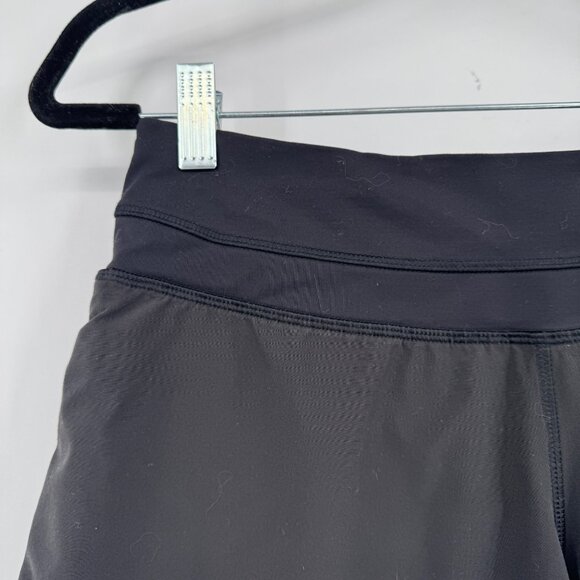 Lululemon Women’s Size 4 Solid Black Activewear Shorts - Picture 2 of 9